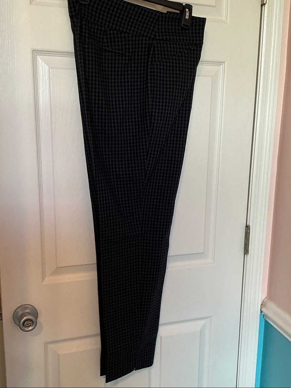 Charter Club Black Checked Dress Pants